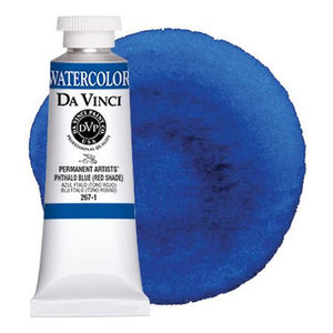 Da Vinci Paint Artists' Watercolour - 37 ml tube - Phthalo Blue (Red Shade)