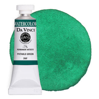 Da Vinci Paint Artists' Watercolour - 15 ml tube - Phthalo Green