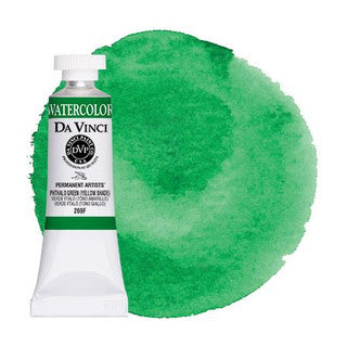 Da Vinci Paint Artists' Watercolour - 15 ml tube - Phthalo Green (Yellow Shade)