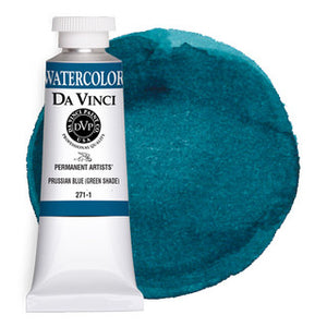 Da Vinci Paint Artists' Watercolour - 37 ml tube - Prussian Blue (Green Shade)