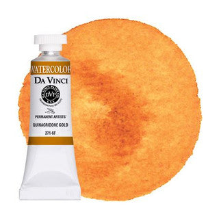 Da Vinci Paint Artists' Watercolour - 15 ml tube - Quinacridone Gold