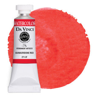 Da Vinci Paint Artists' Watercolour - 15 ml tube - Quinacridone Red