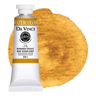 Da Vinci Paint Artists' Watercolour - 37 ml tube - Raw Sienna Deep