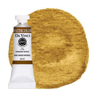 Da Vinci Paint Artists' Watercolour - 15 ml tube - Raw Umber Natural