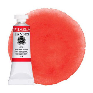 Da Vinci Paint Artists' Watercolour - 15 ml tube - Rose Dore (Quinacridone)