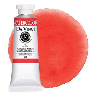Da Vinci Paint Artists' Watercolour - 37 ml tube - Rose Dore (Quinacridone)