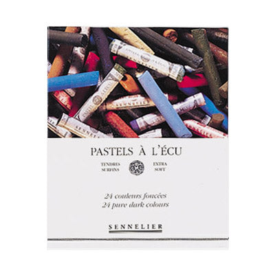 Sennelier Extra Soft Pastel 24 Full Stick Dark Colours Set