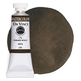 Da Vinci Paint Artists' Watercolour - 15 ml tube - Sepia