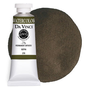 Da Vinci Paint Artists' Watercolour - 37 ml tube - Sepia