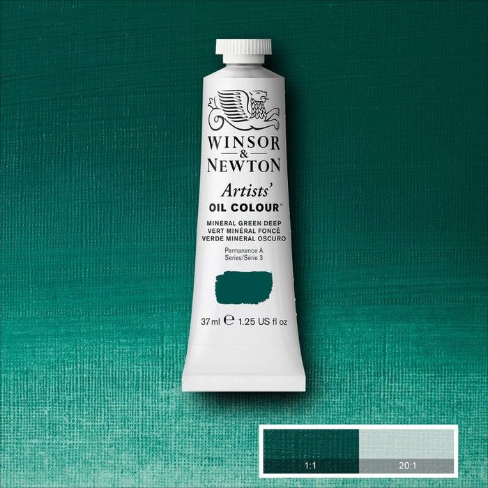 *NEW* Winsor & Newton Artists' Oil Colour - 37 ml tube - Mineral Green Deep