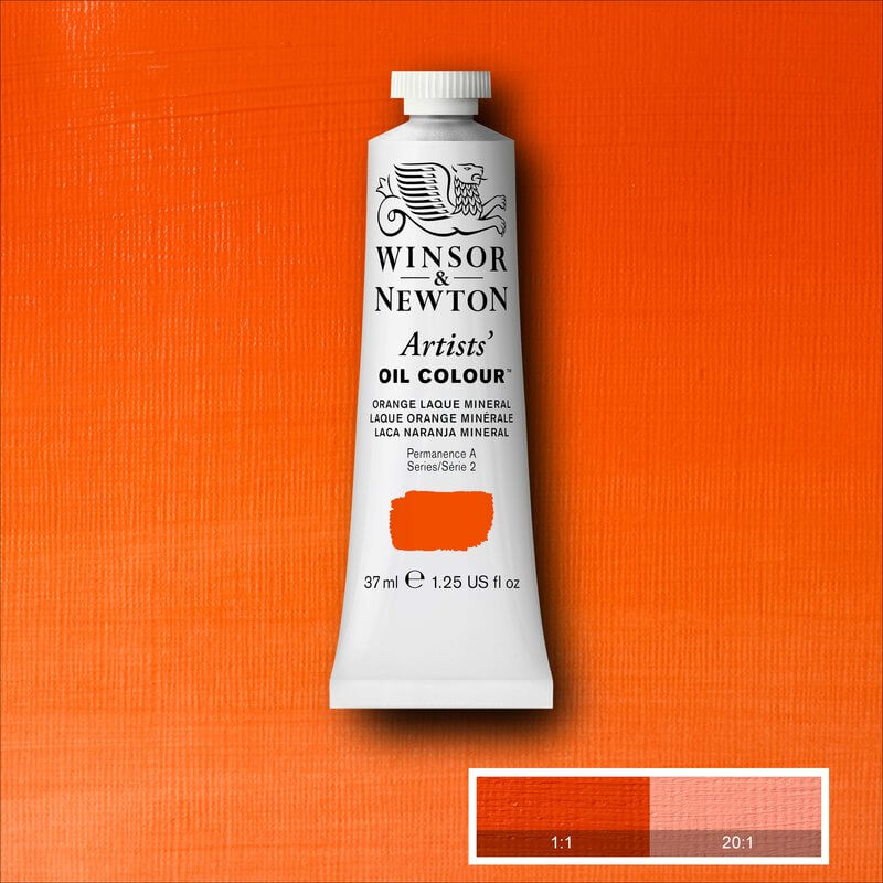 Winsor & Newton Artists' Oil Colour - 37 ml tube - Orange Laque Mineral