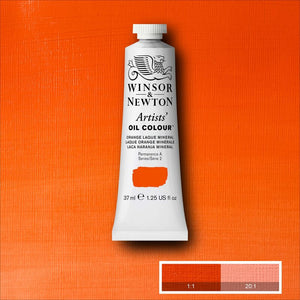 *NEW* Winsor & Newton Artists' Oil Colour - 37 ml tube - Orange Laque Mineral
