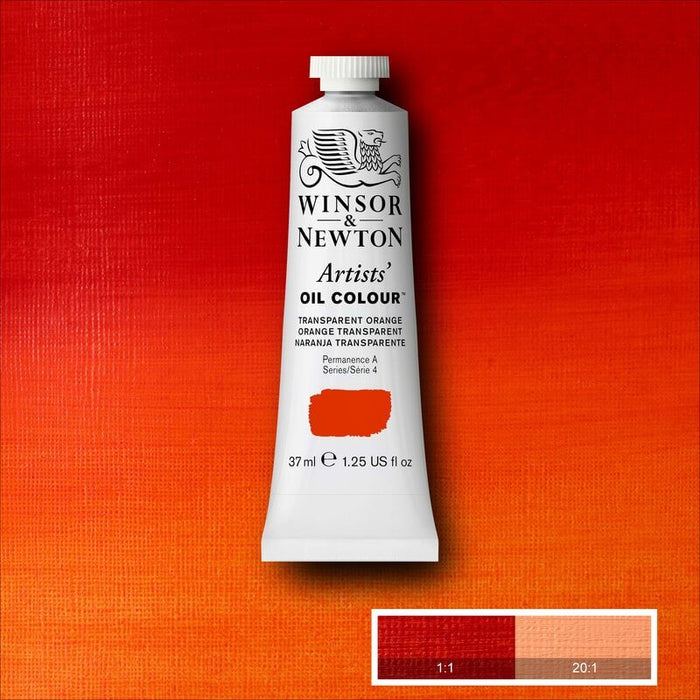 *NEW* Winsor & Newton Artists' Oil Colour - 37 ml tube - Transparent Orange