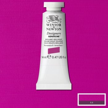Winsor & Newton Designers Gouache - 14 ml tube - Brilliant Red/Violet