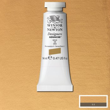 Winsor & Newton Designers Gouache - 14 ml tube - Gold