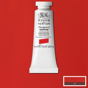 Winsor & Newton Designers Gouache - 14 ml tube - Spectrum Red