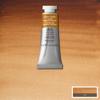 Winsor & Newton Professional Watercolour - 14 ml tube - Burnt Umber