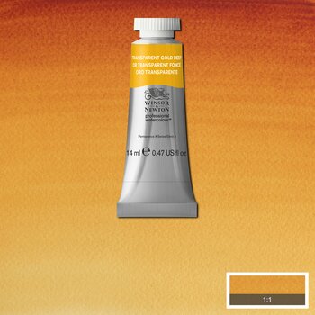 Winsor & Newton Professional Watercolour - 14 ml tube - Transparent Gold Deep (Formerly Quinacridone Gold)