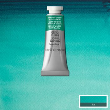 Winsor & Newton Professional Watercolour - 14 ml tube - Winsor Green (Blue Shade)