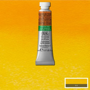Winsor & Newton Professional Watercolour - 5 ml tube - Cadmium-Free Yellow Deep