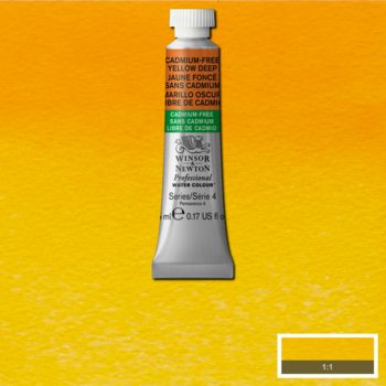 Winsor & Newton Professional Watercolour - 5 ml tube - Cadmium-Free Yellow Deep