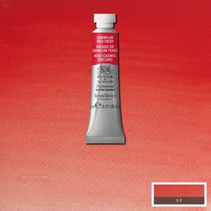 Winsor & Newton Professional Watercolour - 5 ml tube - Cadmium Red Deep