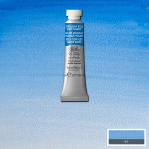 Winsor & Newton Professional Watercolour - 5 ml tube - Cerulean Blue (Red Shade)