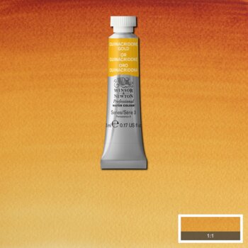 Winsor & Newton Professional Watercolour - 5 ml tube - Transparent Gold Deep (Formerly Quinacridone Gold)
