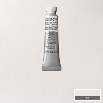 Winsor & Newton Professional Watercolour - 5 ml tube - Titanium White (Opaque White)