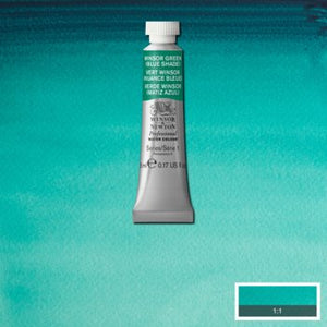 Winsor & Newton Professional Watercolour - 5 ml tube - Winsor Green (Blue Shade)