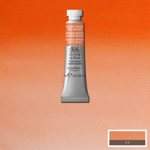 Winsor & Newton Professional Watercolour - 5 ml tube - Winsor Orange (Red Shade)
