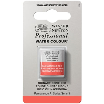 Winsor & Newton Professional Watercolour Half Pan - Quinacridone Red