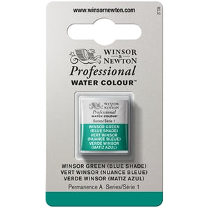 Winsor & Newton Professional Watercolour Half Pan - Winsor Green (Blue Shade)