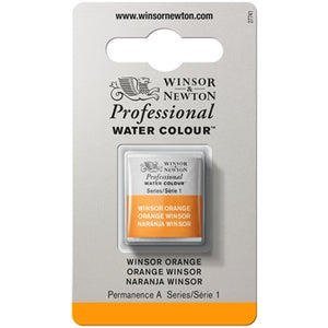 Winsor & Newton Professional Watercolour Half Pan - Winsor Orange