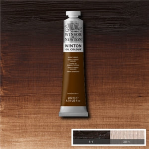Winsor & Newton Winton Oil Colour - 200 ml tube - Burnt Umber