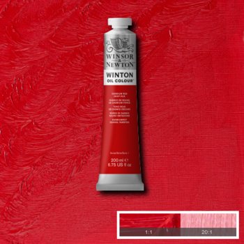 Winsor & Newton Winton Oil Colour - 200 ml tube - Cadmium Red Deep Hue