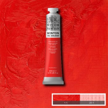 Winsor & Newton Winton Oil Colour - 200 ml tube - Cadmium Red Hue
