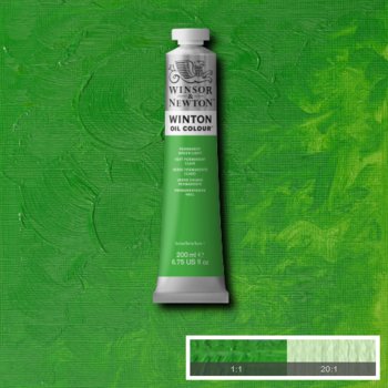 Winsor & Newton Winton Oil Colour - 200 ml tube - Permanent Green Light