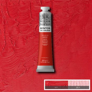 Winsor & Newton Winton Oil Colour - 200 ml tube - Vermilion Hue