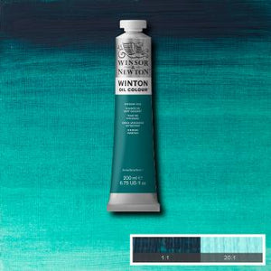 Winsor & Newton Winton Oil Colour - 200 ml tube - Viridian Hue