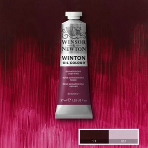 Winsor & Newton Winton Oil Colour - 37 ml tube - Quinacridone Deep Pink