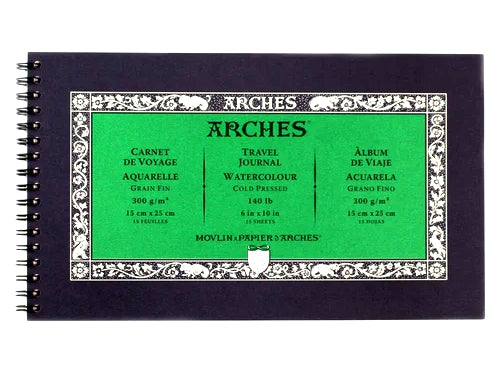Arches Watercolour Travel Journal - 140 lb. Cold Press - 6" X 10"