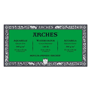 Arches Watercolour Block - 140 lb. Cold Press - 5.9" x 11.8"