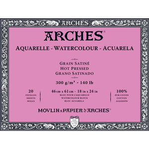 Arches Watercolour Block - 140 lb. Hot Press - 18" x 24"
