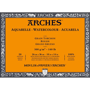 Arches Watercolour Block - 140 lb. Rough - 10" x 14"
