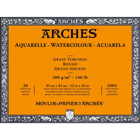 Arches Watercolour Block - 140 lb. Rough - 12" x 16"