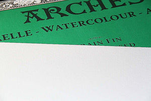 Arches Watercolor Paper 22 x 30, Hot Press / 90 lb / Natural White