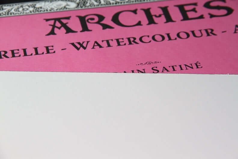 Arches Watercolor Paper Sheet Natural White 90lb Hot Press 22x30