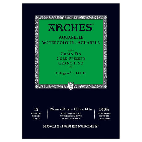 Arches Watercolour Pad - 140 lb. Cold Press - 10" X 14"