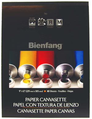 Bienfang #710 Canvasette Paper Pad - 9" x 12"